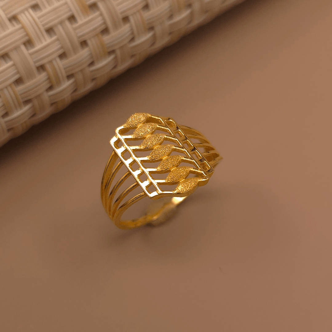 Buy Flair Modern Gold Ring 22 KT yellow gold (2.68 gm). | Online By Giriraj Jewellers