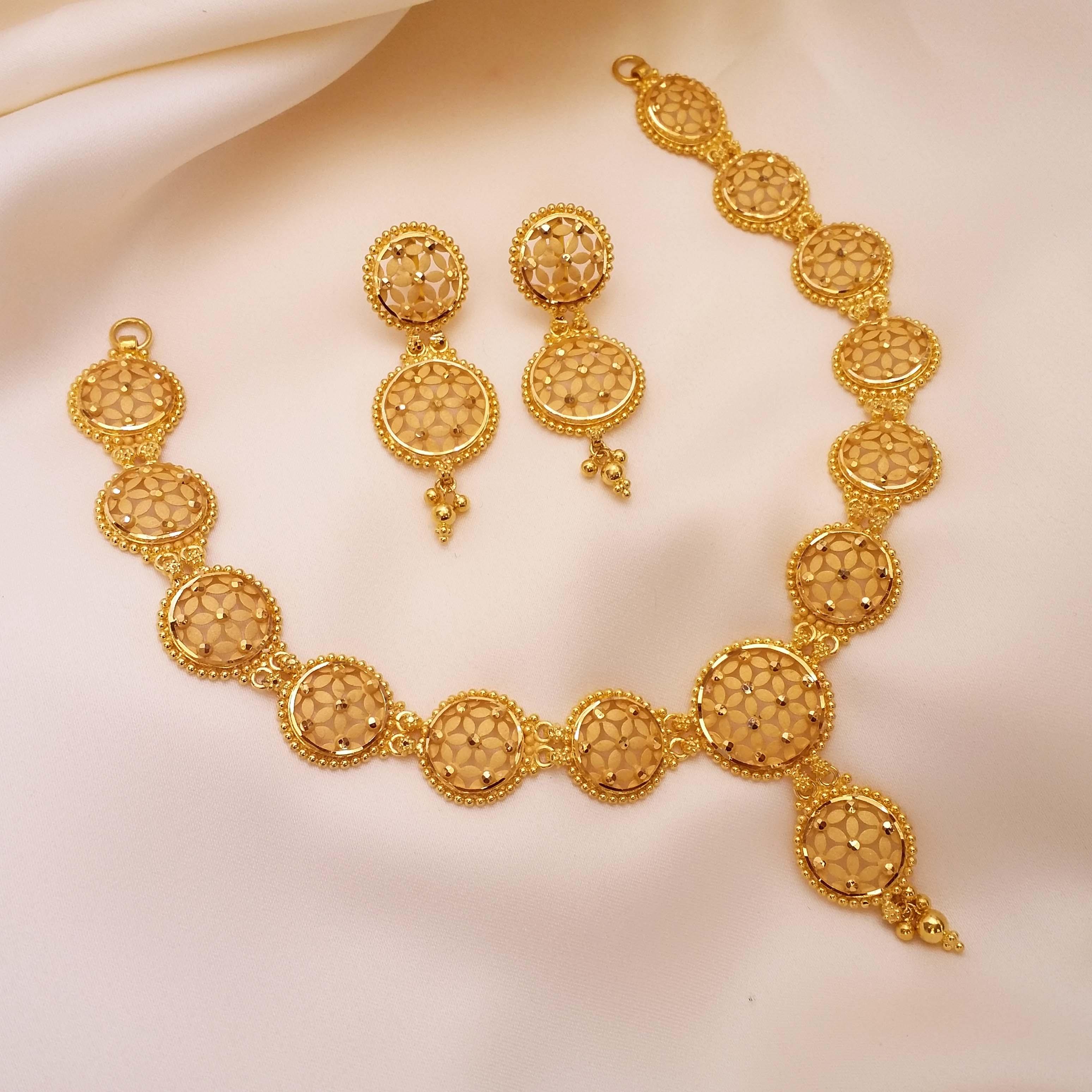 Buy Arunita 22k Gold Necklace 22 KT yellow gold (32.2 gm). | Online By Giriraj Jewellers