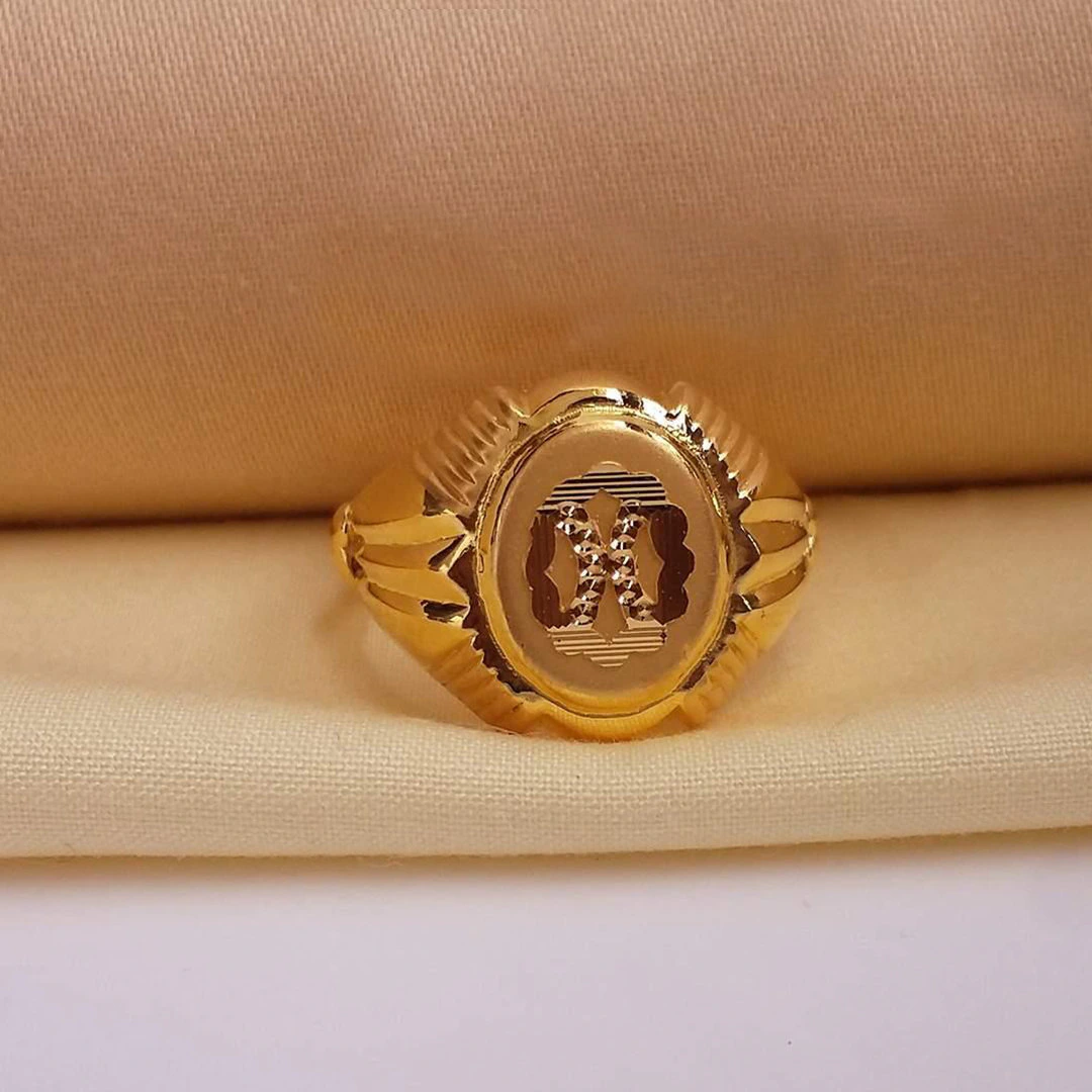 Buy Royal emblem Men's Gold ring 22 KT yellow gold (4.4 gm). | Online By Giriraj Jewellers