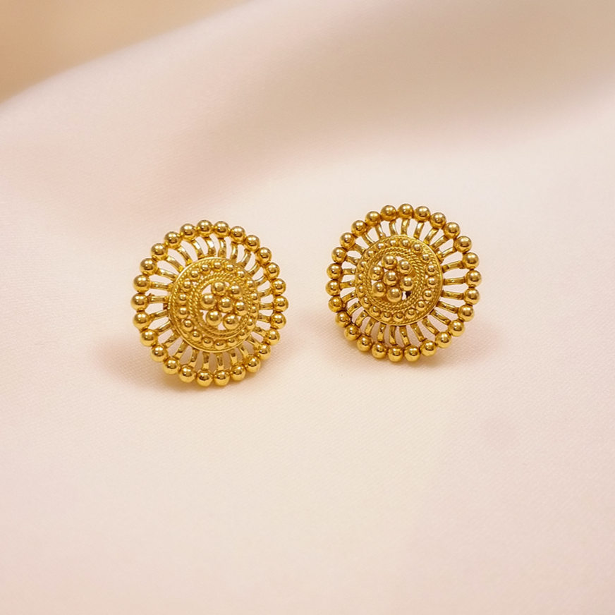 Buy Pastoral Gold  Earrings 22 KT yellow gold (4.31 gm). | Online By Giriraj Jewellers