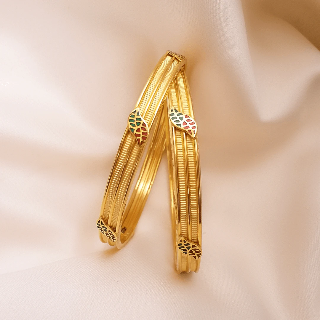 Buy Shia 22K Gold Bangles 22 KT yellow gold (30.1 gm). | Online By Giriraj Jewellers