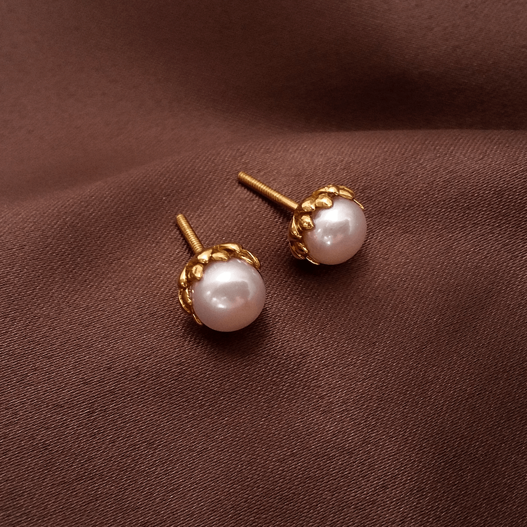 Small Gold Hoop Removable Oval Pearl Earrings – POPPY FINCH