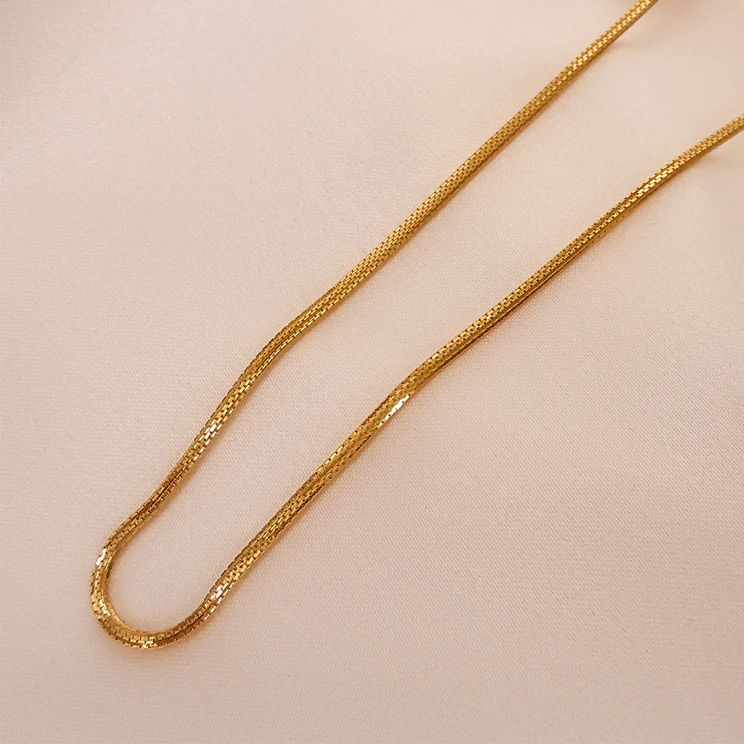 Buy Shayak Gold Chain 1.40mm 22 KT yellow gold (9.9 gm). | Online By Giriraj Jewellers