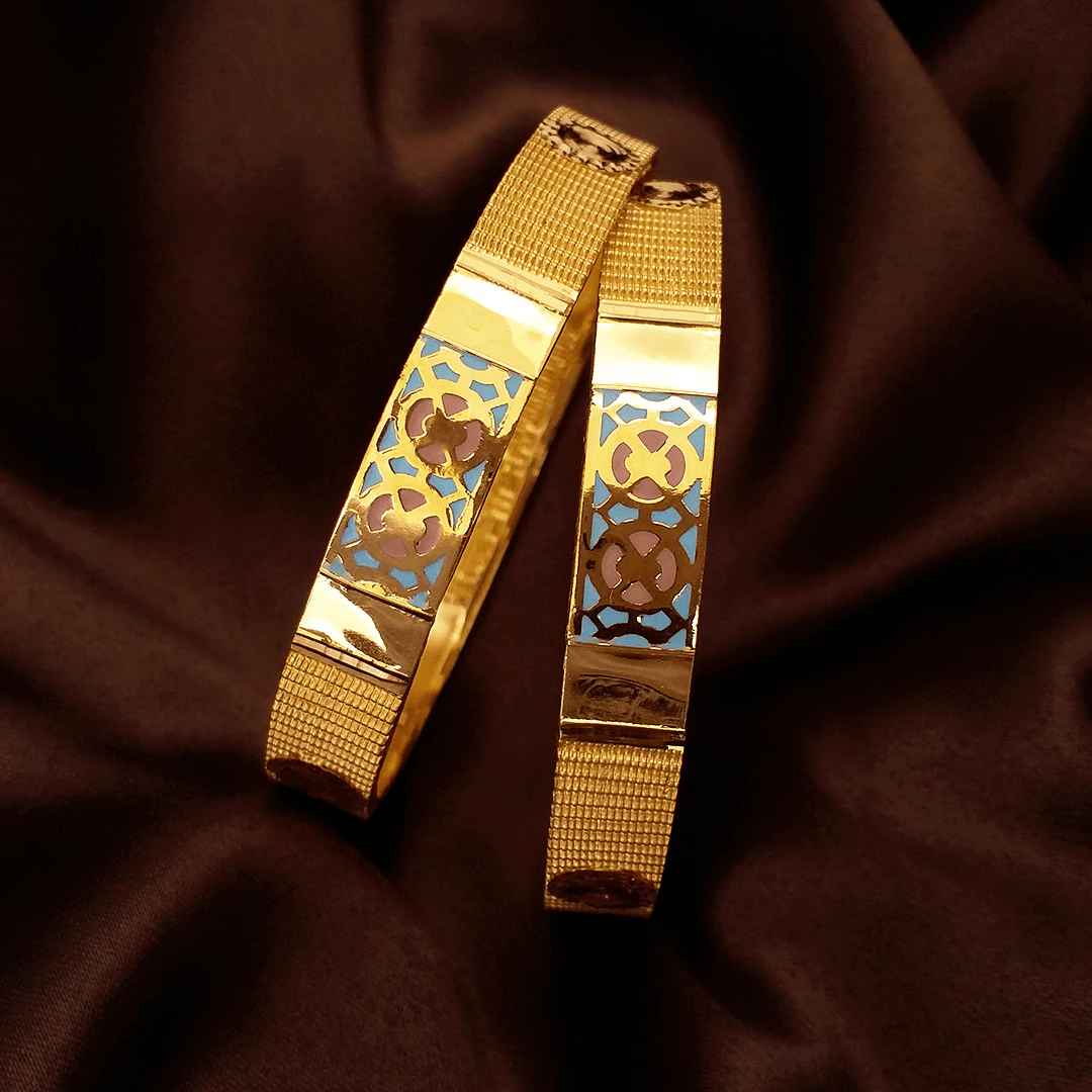 Buy Maya Gold Bangles 22 KT yellow gold (35.5 gm). | Online By Giriraj Jewellers