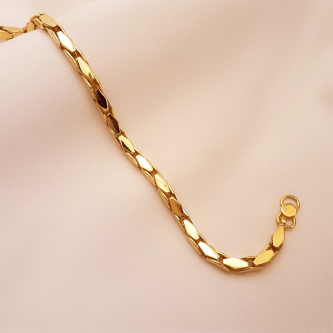 Buy Clark 22k Men's Gold Bracelets 22 KT yellow gold (21.7 gm). | Online By Giriraj Jewellers