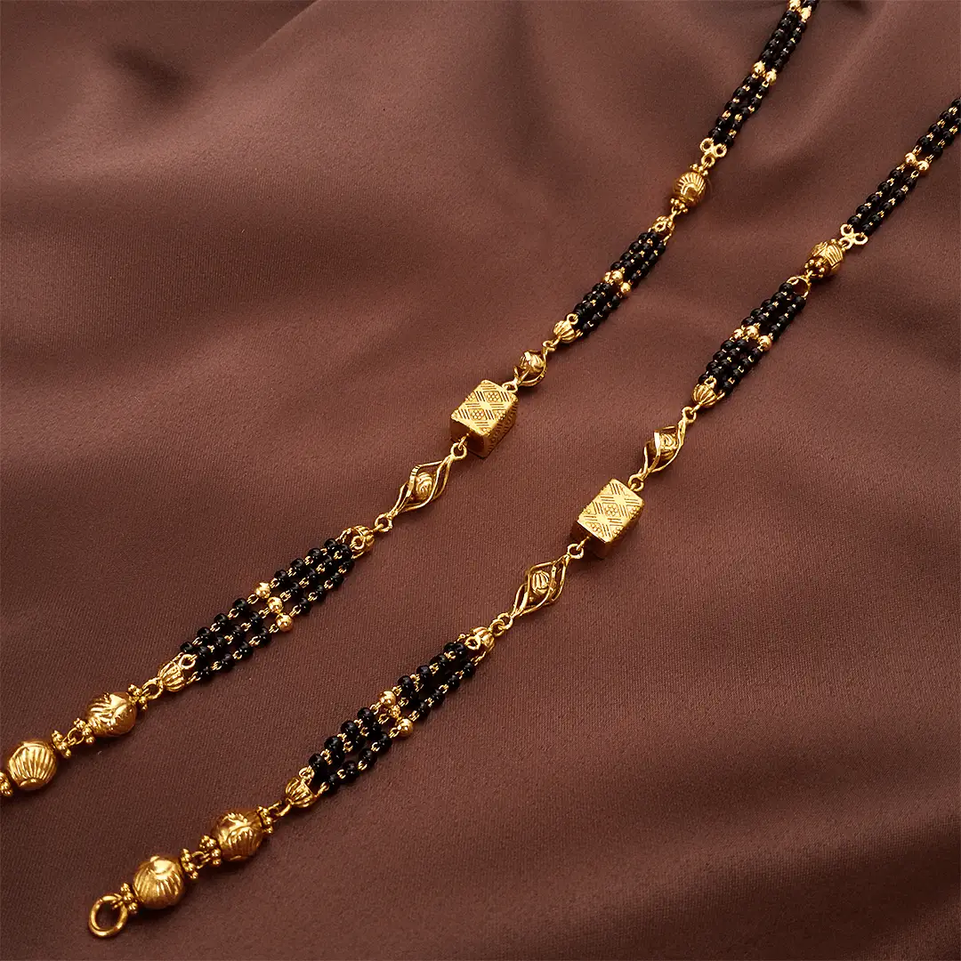 Buy Olivia Gold Mangalsutra 22 KT yellow gold (21.25 gm). | Online By Giriraj Jewellers