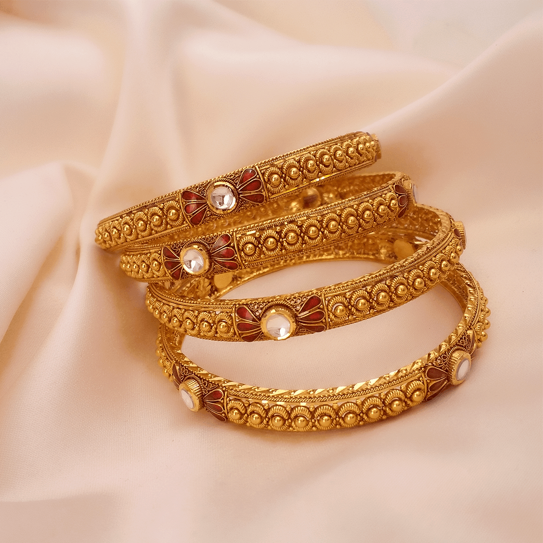 Buy Crest 22KT Gold Bangles 22 KT yellow gold (53.44 gm). At Best Price In India. Check Bangles & Bracelets New Designs At Giriraj Jewellers. BIS Care, Hallmark, 100% Certified | Trust & Quality of Giriraj Jewellers India | 24k gold bangles online | gold bangles for women new design | bracelet designs for wedding | buy gold diamond bangles | new gold bangles design | gold bracelet for mens with price | latest designs of gold bangles and kadas | trendy gold bangle for daily wear | gold bangles new design | gold kangan designs with price