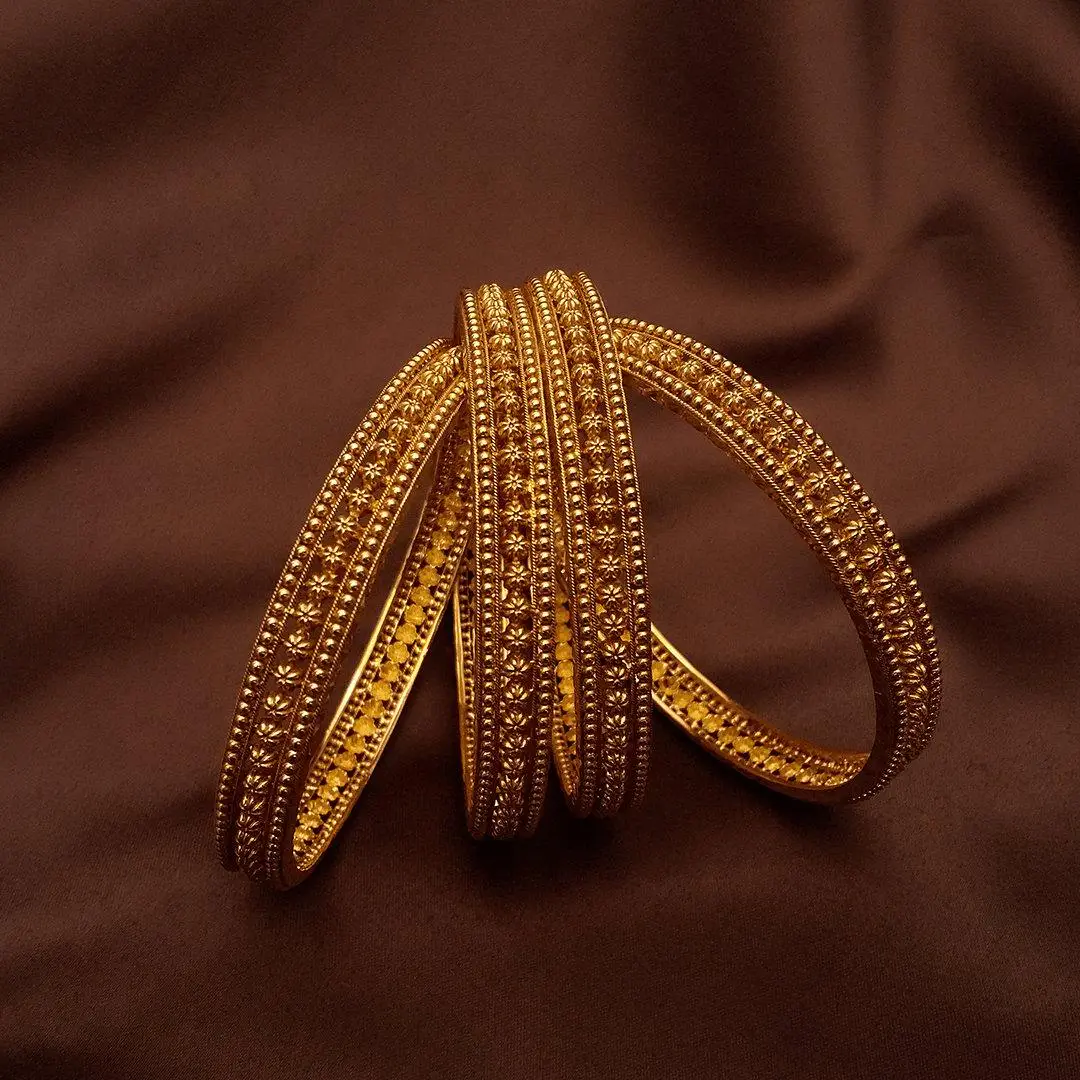 Buy Suhani 22KT Gold Bangles 22 KT yellow gold (55.6 gm). | Online By Giriraj Jewellers