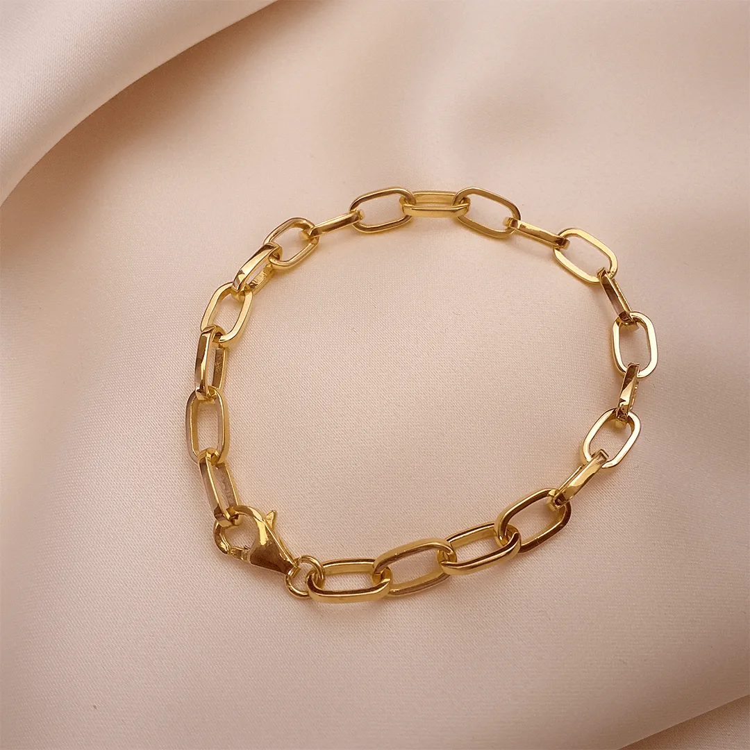 Buy Gilded Glow Bracelet Link Bracelet 22 KT yellow gold (10.03 gm). | Online By Giriraj Jewellers