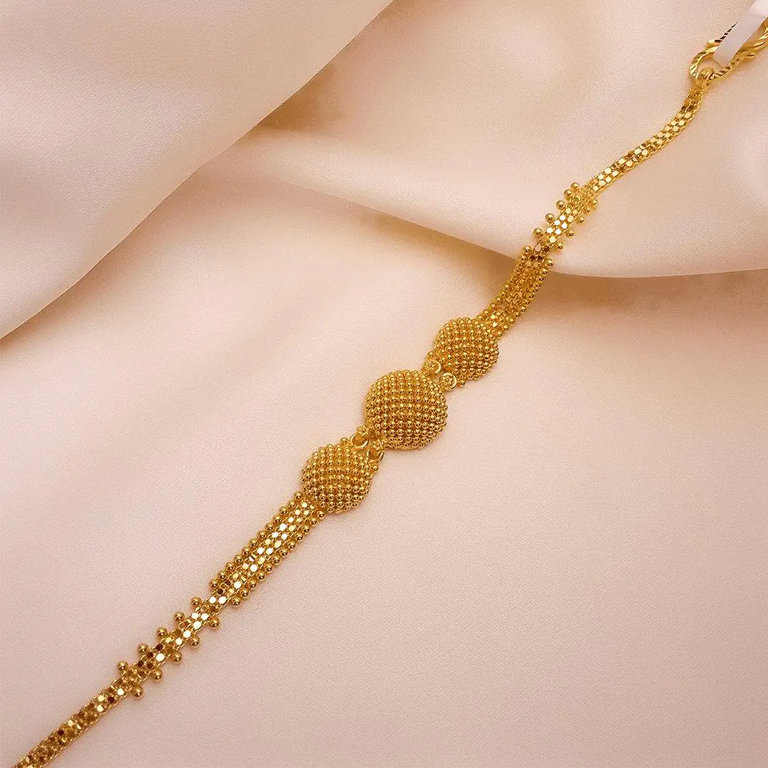 Buy Elegant Empire Gajra Bracelet 22 KT yellow gold (12.8 gm). | Online By Giriraj Jewellers