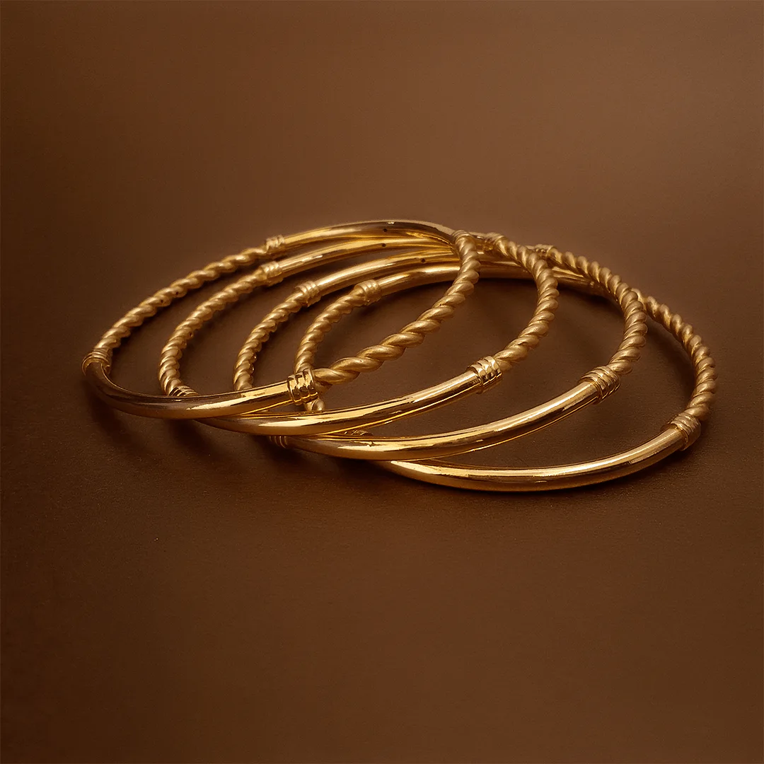 Buy Sefa Everyday Gold Bangles 22 KT yellow gold (55.6 gm). | Online By Giriraj Jewellers