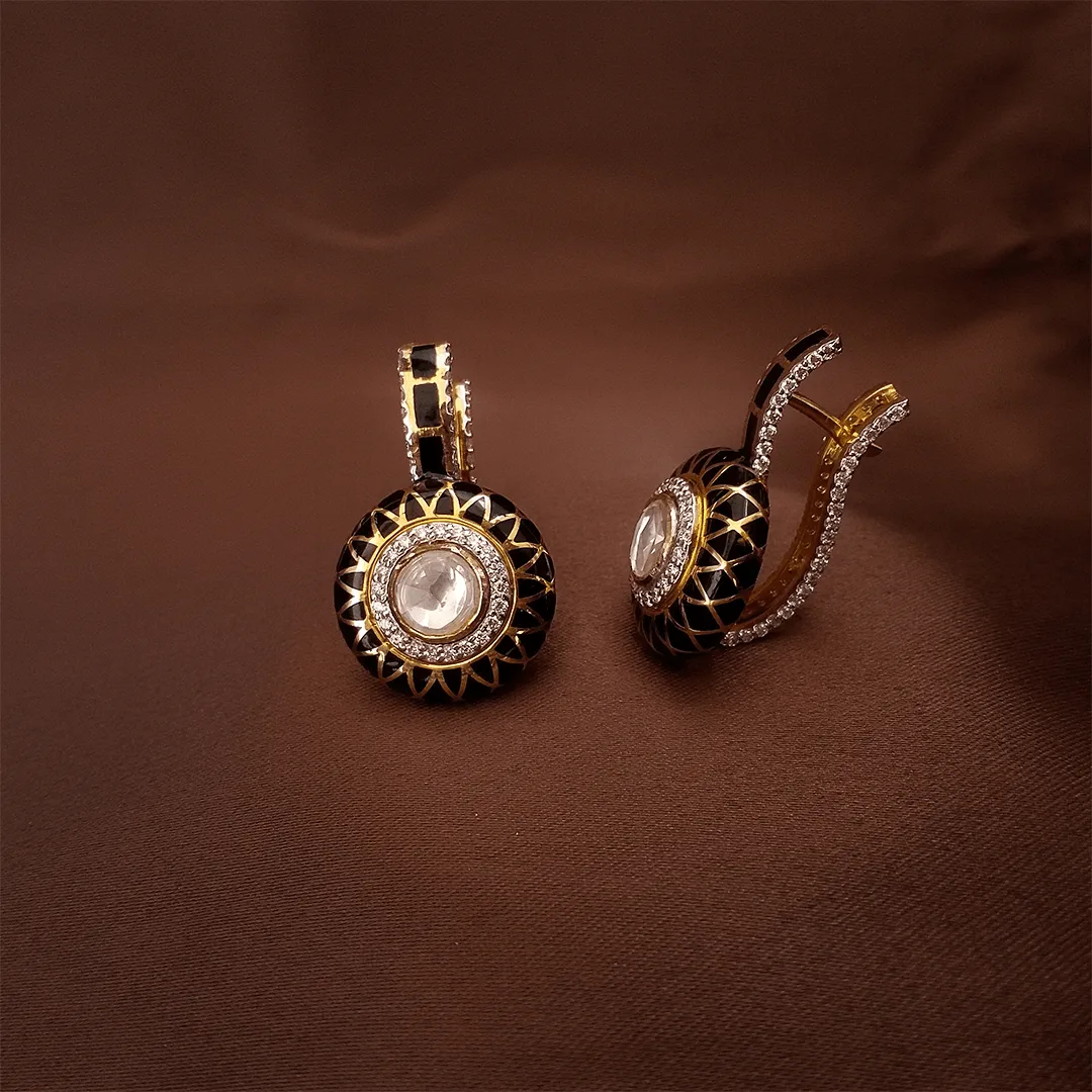 Buy Cori Diamond Hoop Earring 18 KT yellow gold (13.5 gm). | Online By Giriraj Jewellers