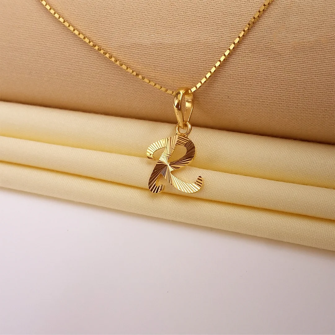 Buy R Ravishing Gold Letter Pendant 22 KT yellow gold (1.42 gm). | Online By Giriraj Jewellers