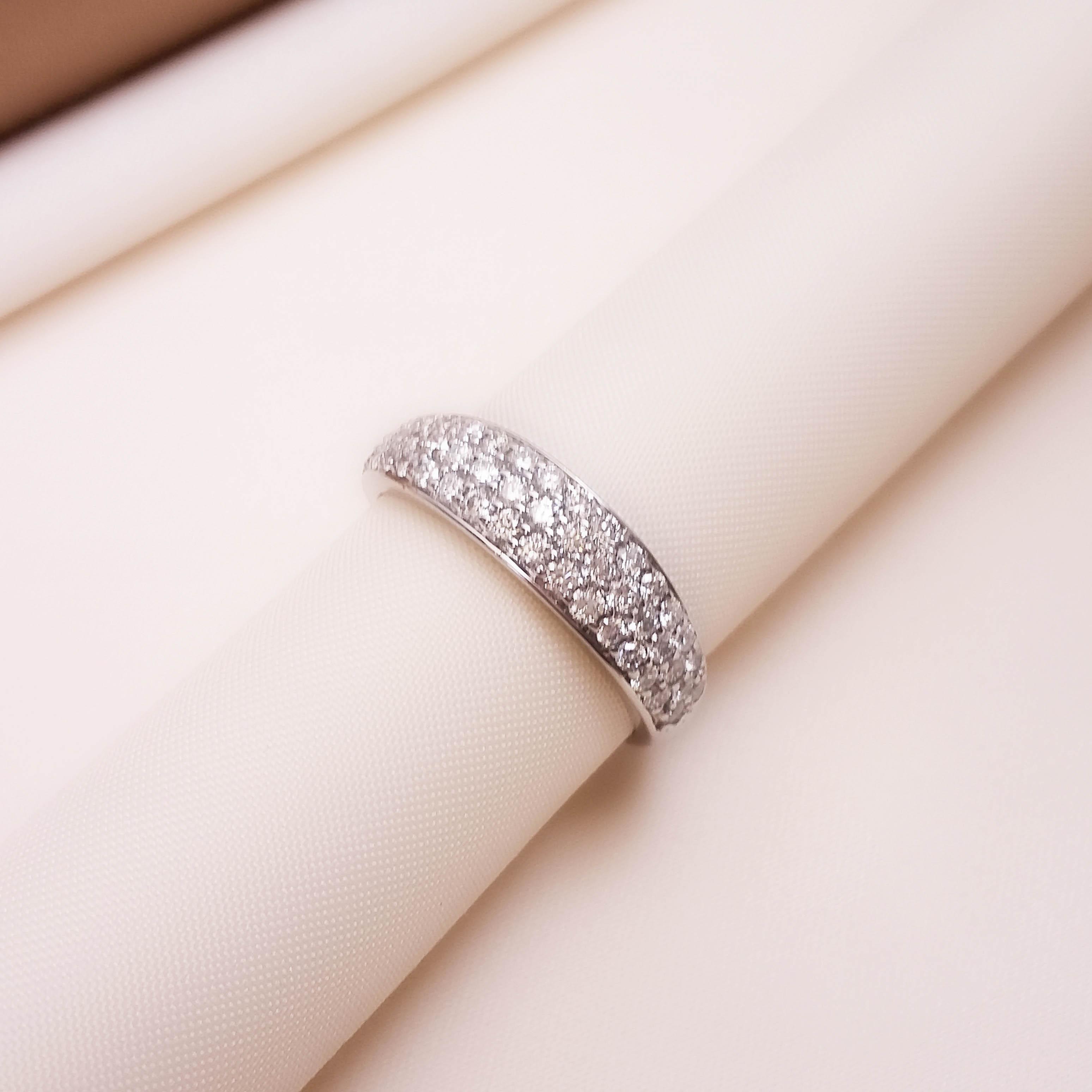 Buy Drizzle Diamond  Band 18 KT white gold (3.3 gm). | Online By Giriraj Jewellers