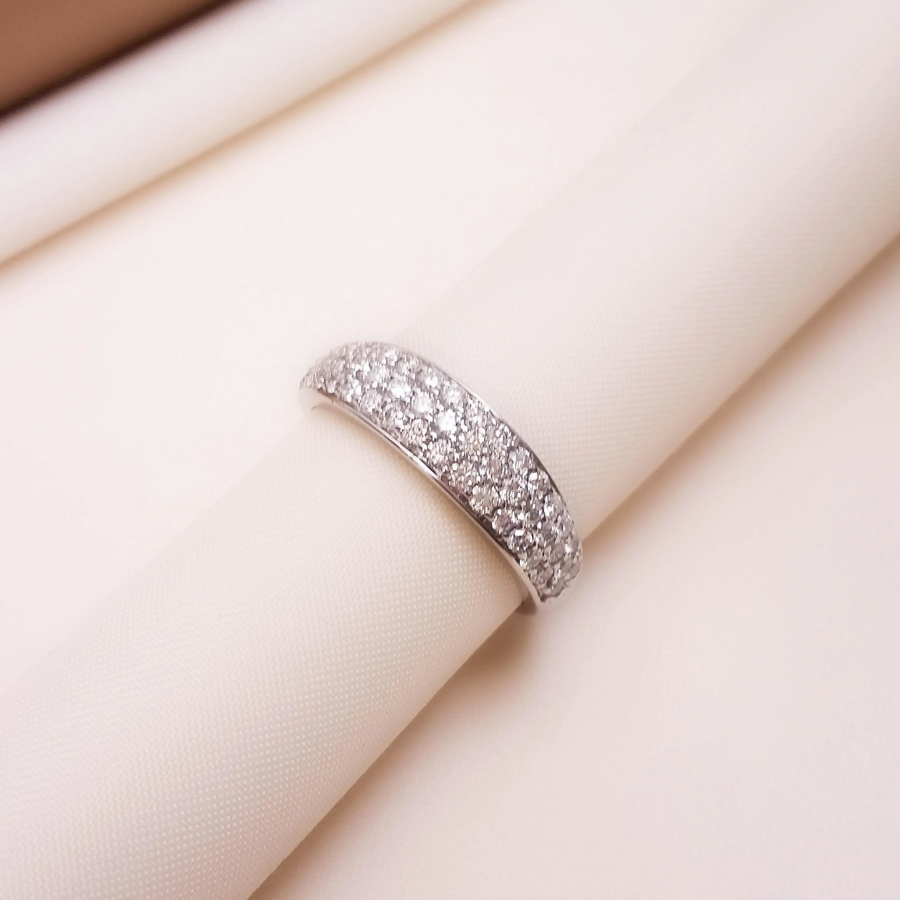 Buy Drizzle Diamond  Band 18 KT white gold (3.3 gm). | Online By Giriraj Jewellers