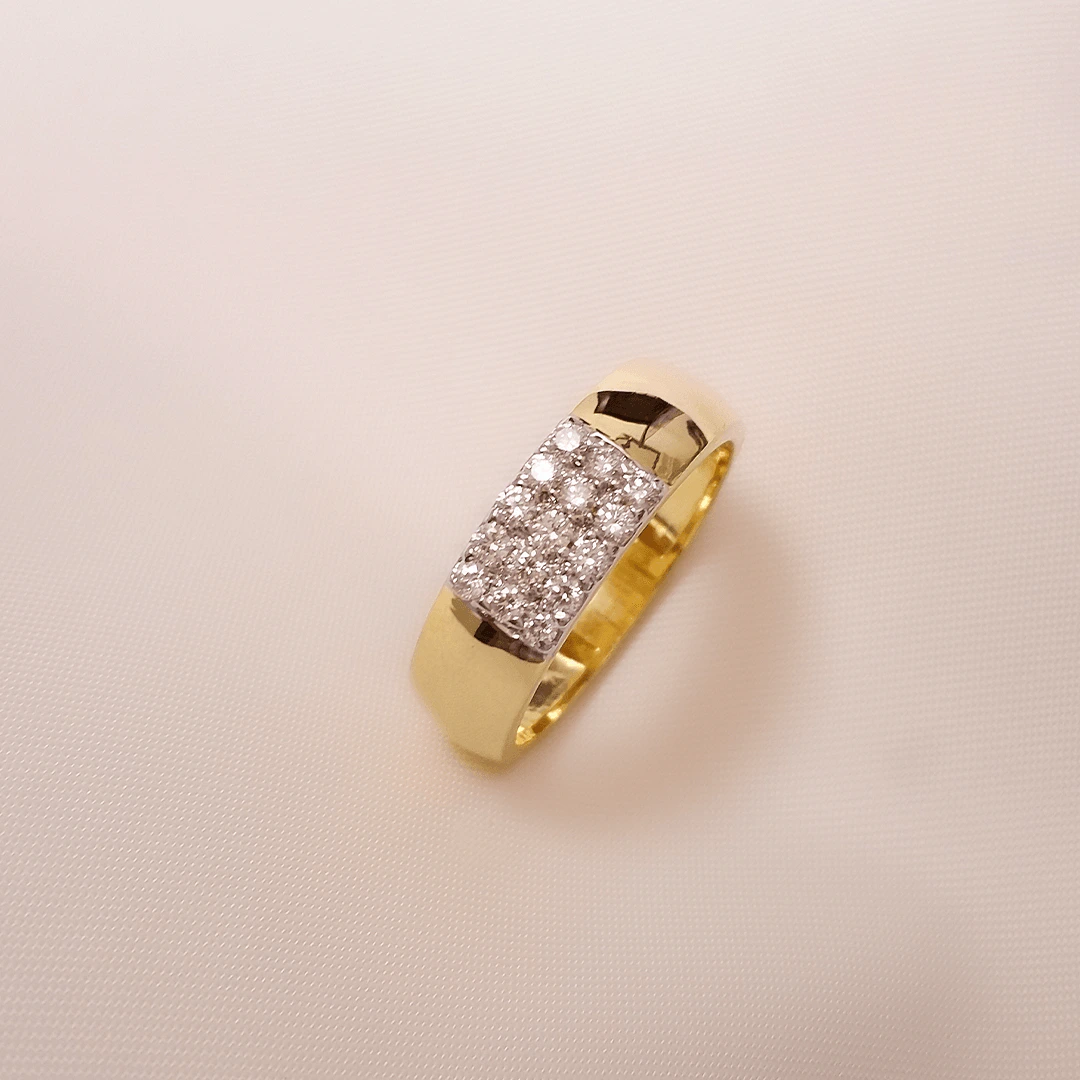 Buy Icon Elite Men's Diamond Band 18 KT yellow gold (5.352 gm). | Online By Giriraj Jewellers
