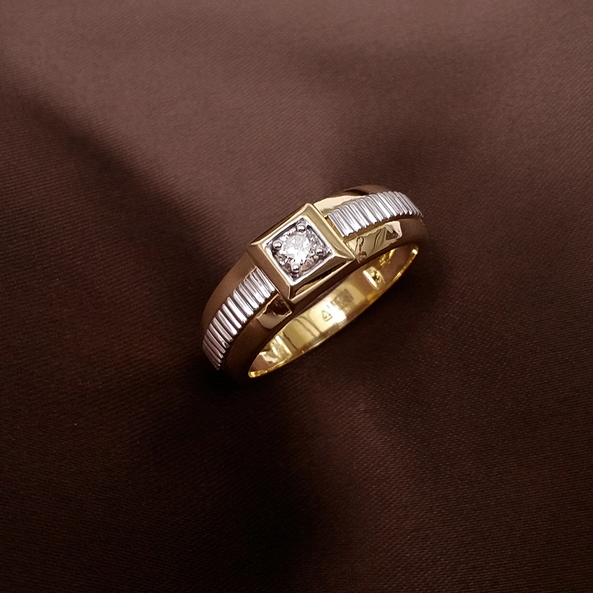 Buy Dusk Diamond Men's Band 18 KT yellow gold (6.022 gm). | Online By Giriraj Jewellers
