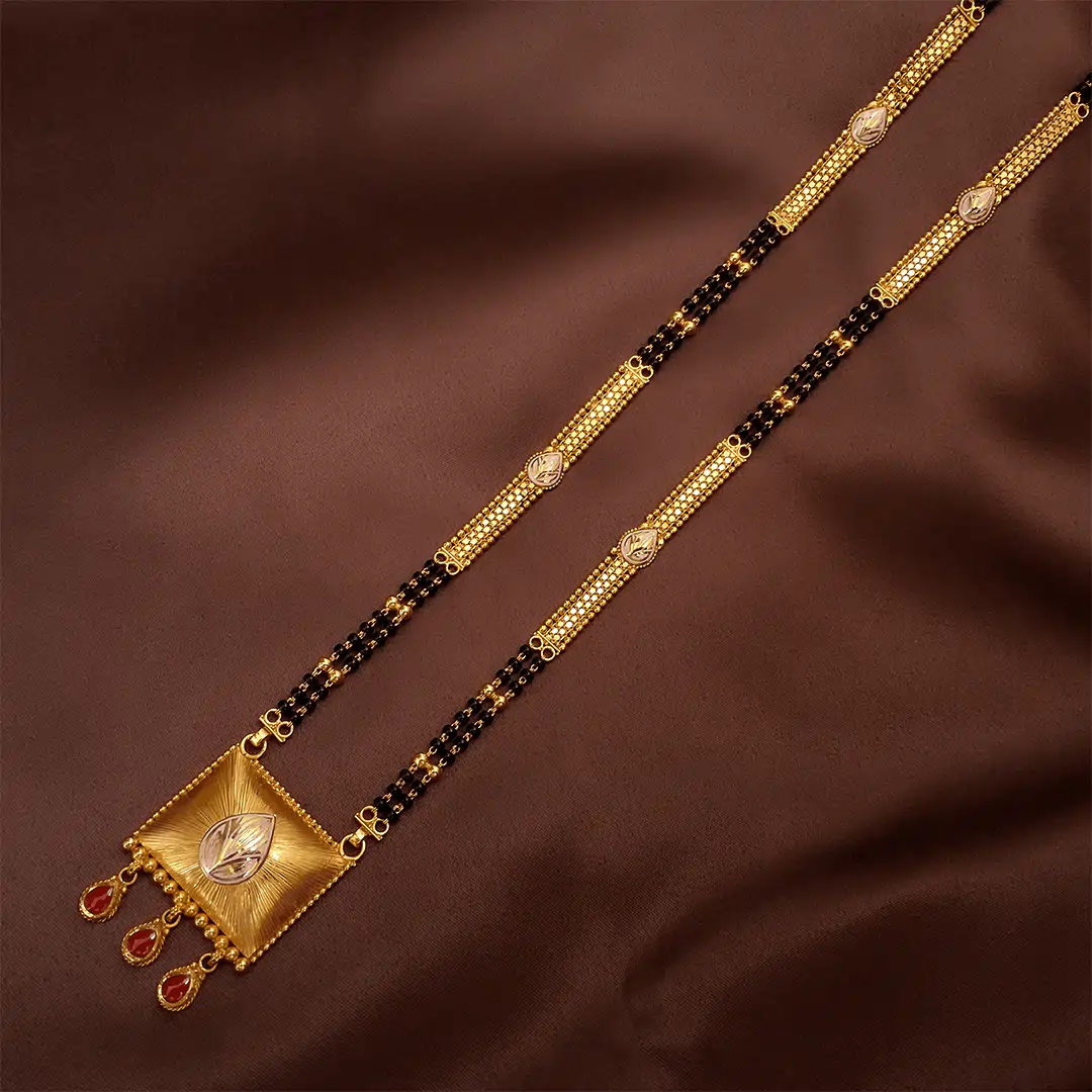 Buy Eternity Elegance Gold Mangalsutra 22 KT yellow gold (26.55 gm). | Online By Giriraj Jewellers
