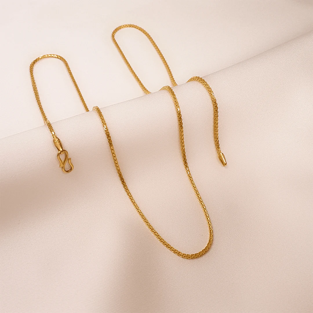 Buy Prism Gold Chain 22 KT yellow gold (9.53 gm). | Online By Giriraj Jewellers