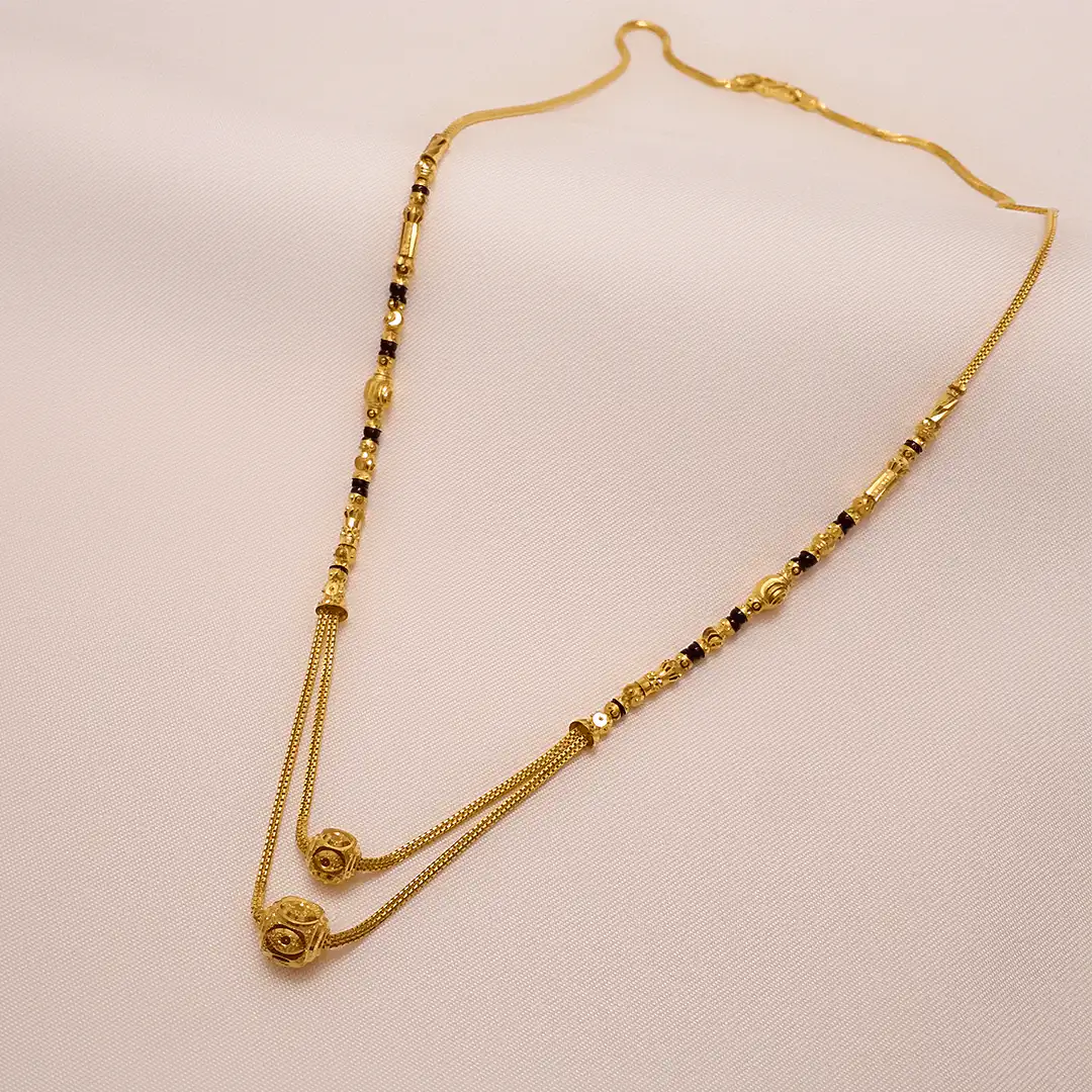Buy Destined Bond Gold Mangalsutra 22 KT yellow gold (11.67 gm). | Online By Giriraj Jewellers