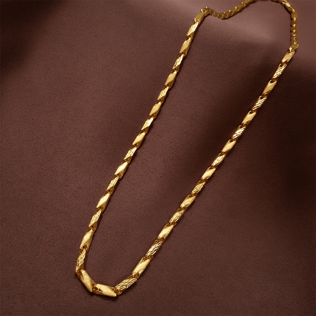 Buy Divine Deco Gold Chain 22 KT yellow gold (17.2 gm). | Online By Giriraj Jewellers