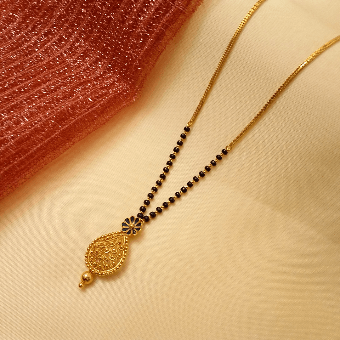 Buy Misu Gold Mangalsutra 22 KT yellow gold (8.85 gm). | Online By Giriraj Jewellers