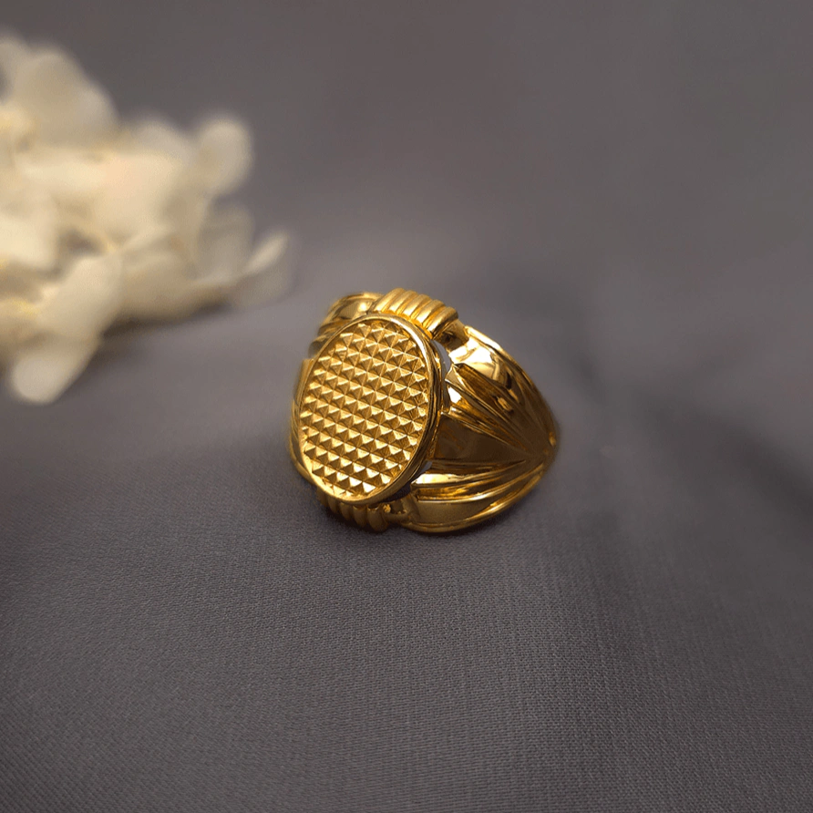 Buy BoldKing Men’s Gold Ring 22 KT yellow gold (10.8 gm). | Online By Giriraj Jewellers