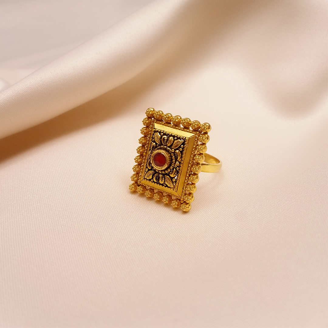 Buy Aaradhya Gold Wedding Ring 22 KT yellow gold (6.94 gm). | Online By Giriraj Jewellers