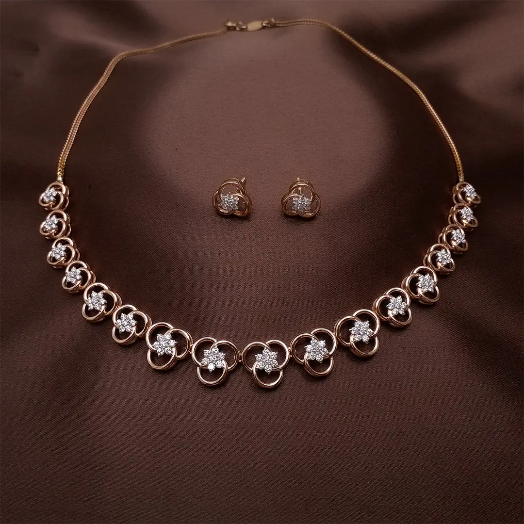 Buy EternalFlare Diamond Set 18 KT rose gold (17.5 gm). | Online By Giriraj Jewellers