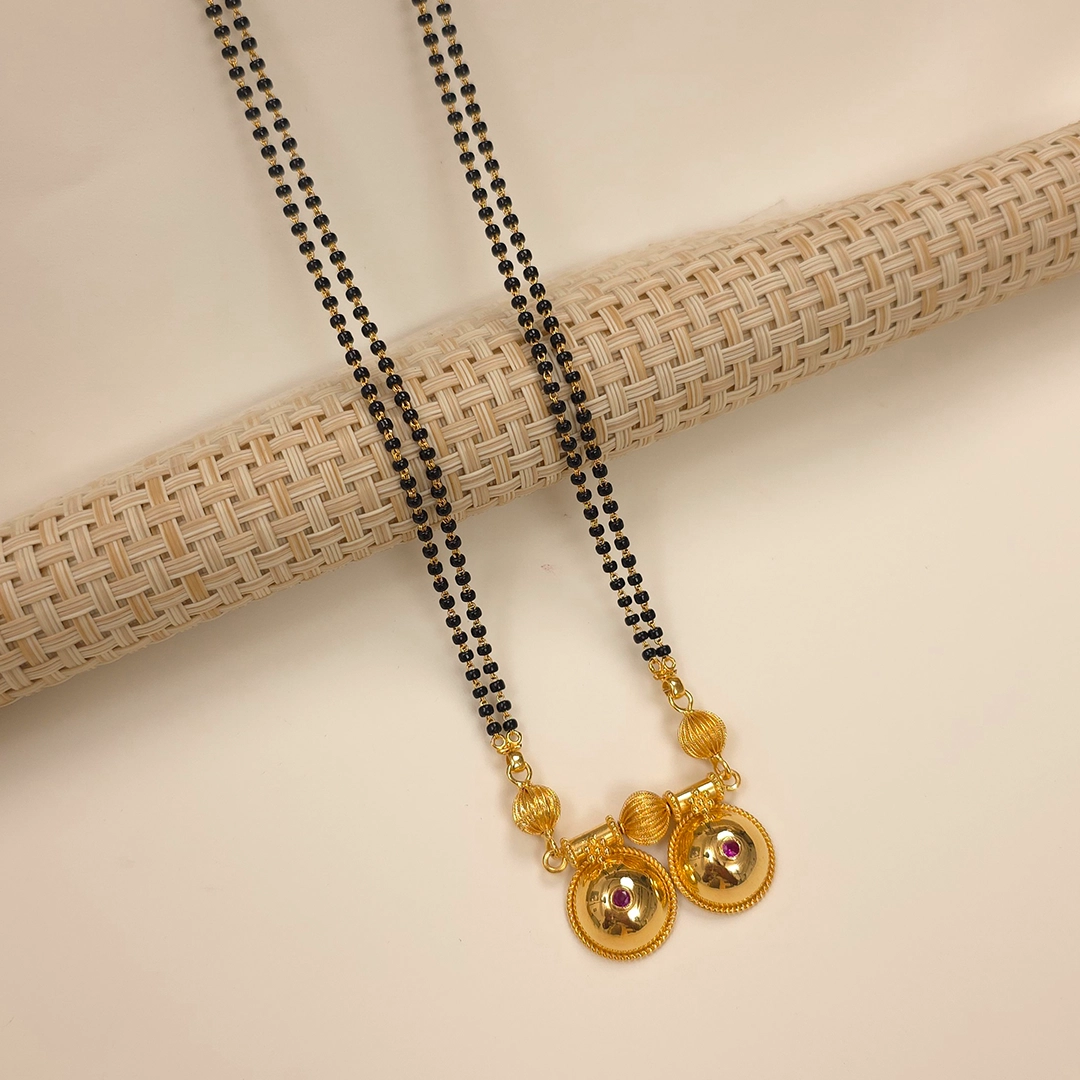 Buy Vatika Harmony Gold Mangalsutra 22 KT yellow gold (16.93 gm). | Online By Giriraj Jewellers