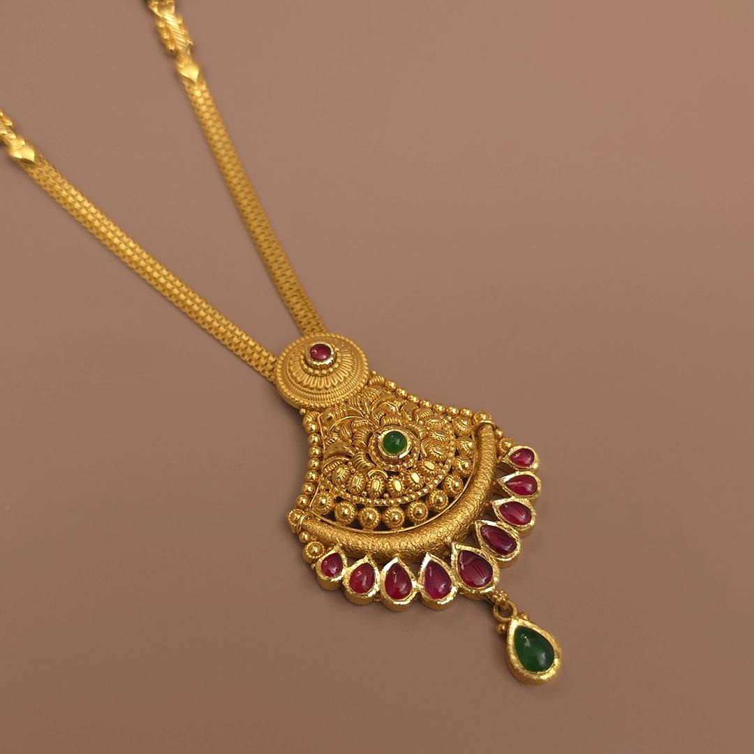 Buy FortiGold Gold Mangalsutra 22 KT yellow gold (23.19 gm). | Online By Giriraj Jewellers