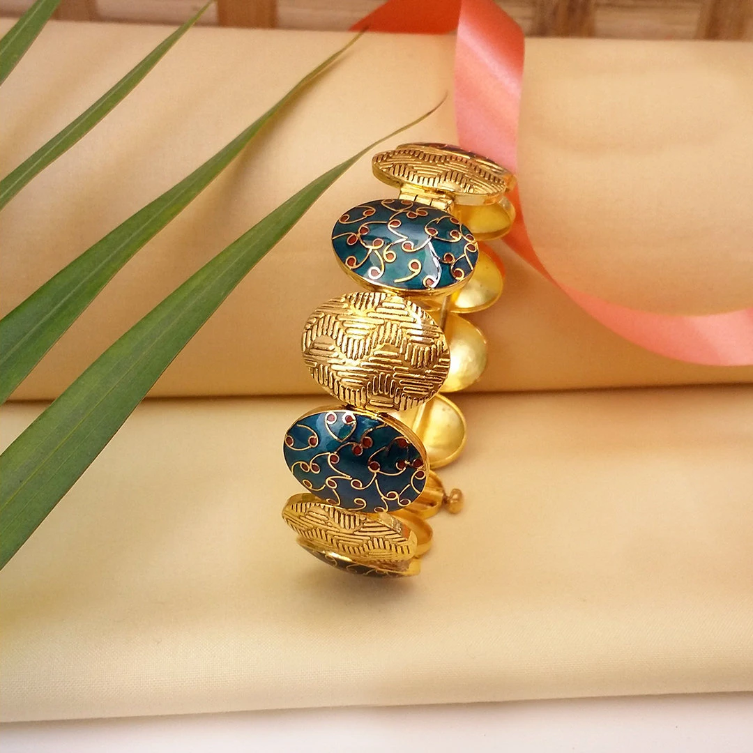 Buy Aurora Gold Kada 22 KT yellow gold (34.5 gm). | Online By Giriraj Jewellers