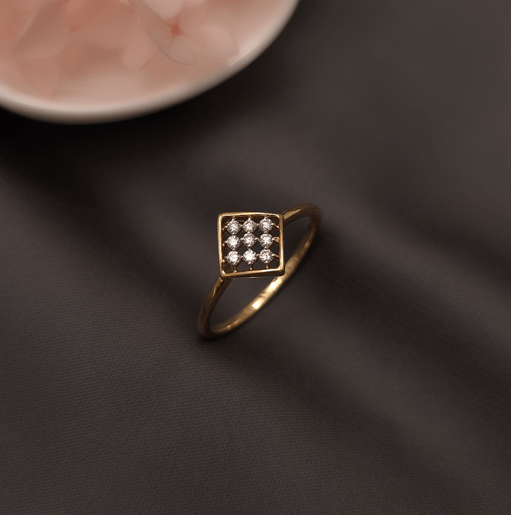 Buy My Always Diamond Ring 18 KT yellow gold (1.78 gm). At Best Price In India. Check Rings New Designs At Giriraj Jewellers. BIS Care, Hallmark, 100% Certified | Trust & Quality of Giriraj Jewellers India |