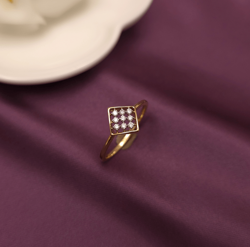 Buy My Always Diamond Ring 18 KT yellow gold (1.78 gm). At Best Price In India. Check Rings New Designs At Giriraj Jewellers. BIS Care, Hallmark, 100% Certified | Trust & Quality of Giriraj Jewellers India |