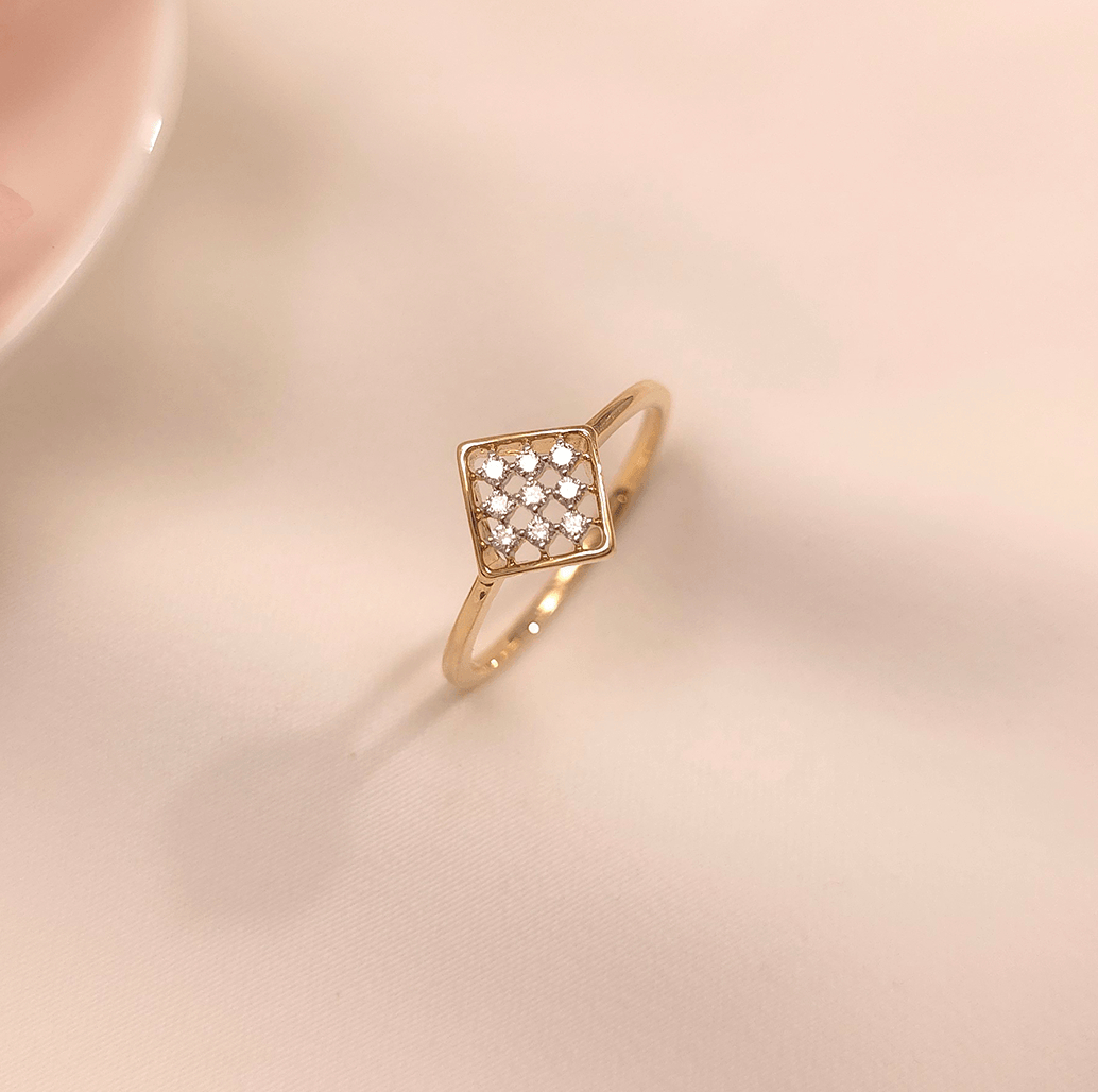 Buy My Always Diamond Ring 18 KT yellow gold (1.78 gm). At Best Price In India. Check Rings New Designs At Giriraj Jewellers. BIS Care, Hallmark, 100% Certified | Trust & Quality of Giriraj Jewellers India |