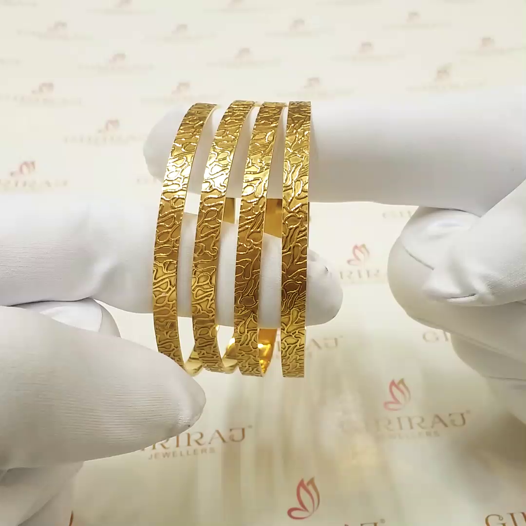 Buy Clio 22KT Gold Bangle 22 KT yellow gold (62.5 gm). | Online By Giriraj Jewellers