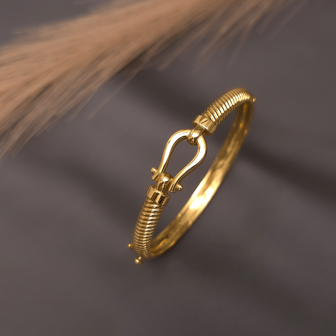 Buy GoldenGrip Signature Kada women 22 KT yellow gold (16.83 gm). At Best Price In India. Check Bangles & Bracelets New Designs At Giriraj Jewellers. BIS Care, Hallmark, 100% Certified | Trust & Quality of Giriraj Jewellers India |