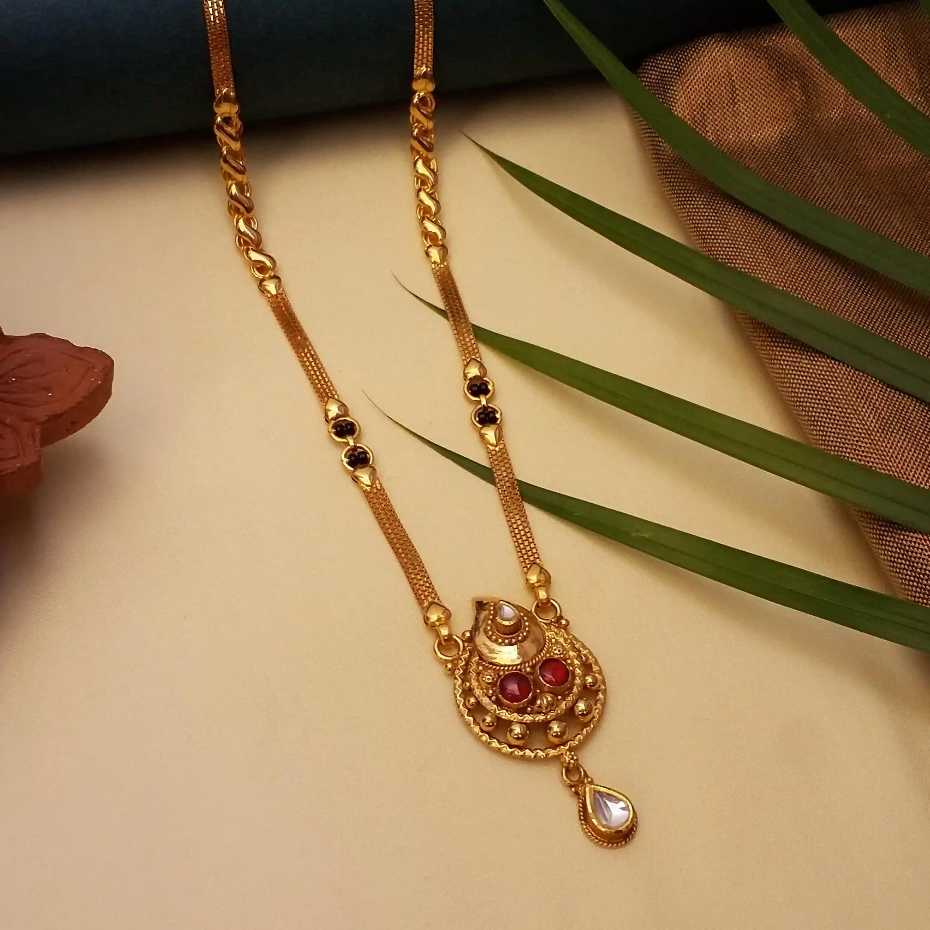 Buy Khyati 22Kt Gold Mangalsutra 22 KT yellow gold (19 gm). | Online By Giriraj Jewellers