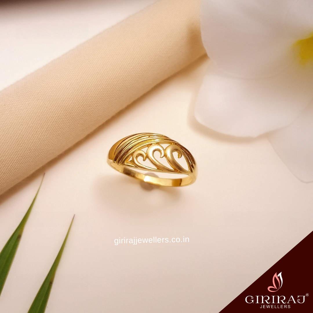 Buy Saundrya  Gold Ring 22 KT yellow gold (2.23 gm). | Online By Giriraj Jewellers