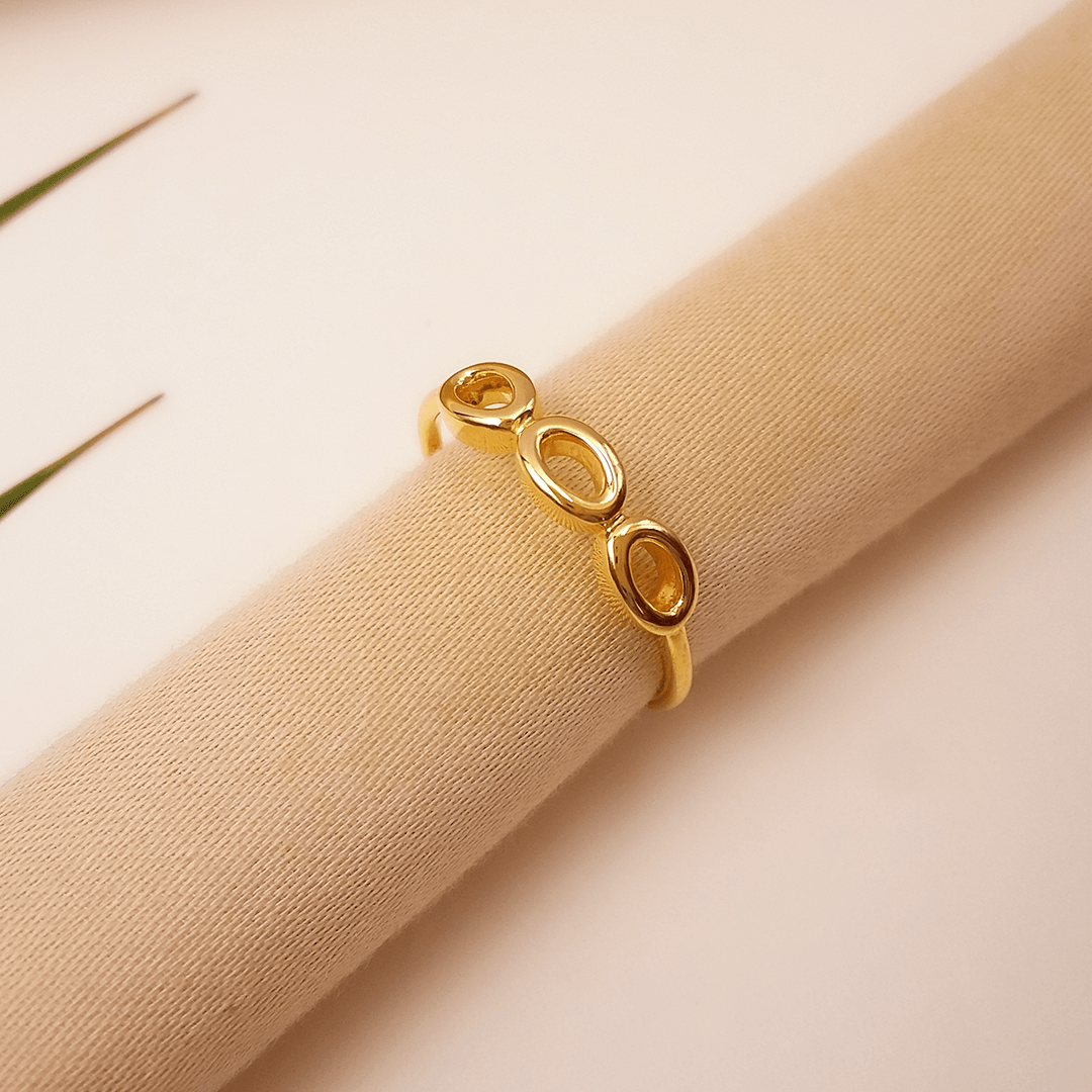 Buy Soulmates Forever  Gold Ring 22 KT yellow gold (2.14 gm). | Online By Giriraj Jewellers