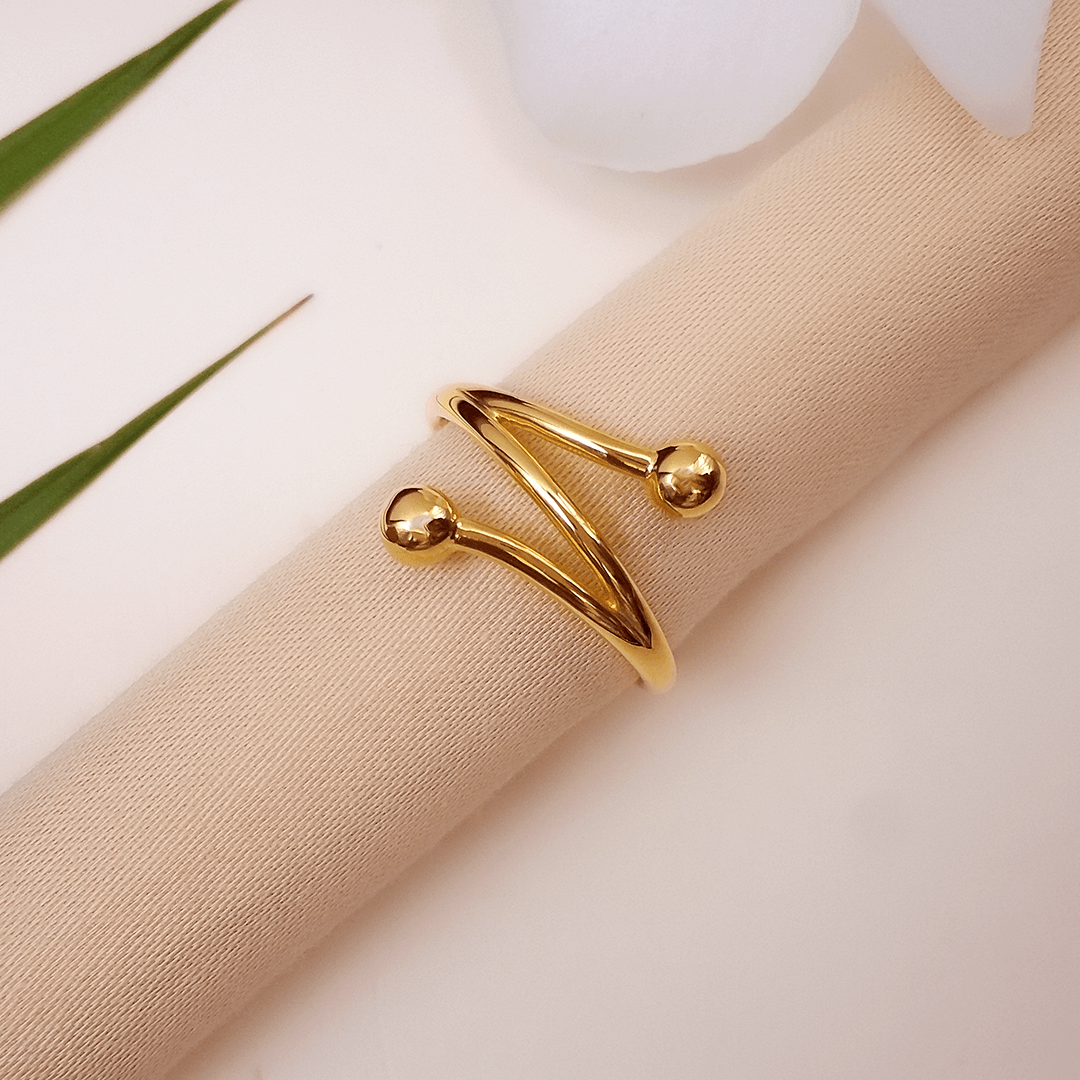 Gold Open Heart Ring | Cut-Out Heart Ring for Girls - Size 2-saigonsouth.com.vn