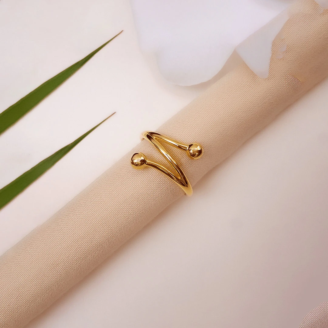 Buy Sunshine Strands  Gold Ring 22 KT yellow gold (3.85 gm). | Online By Giriraj Jewellers
