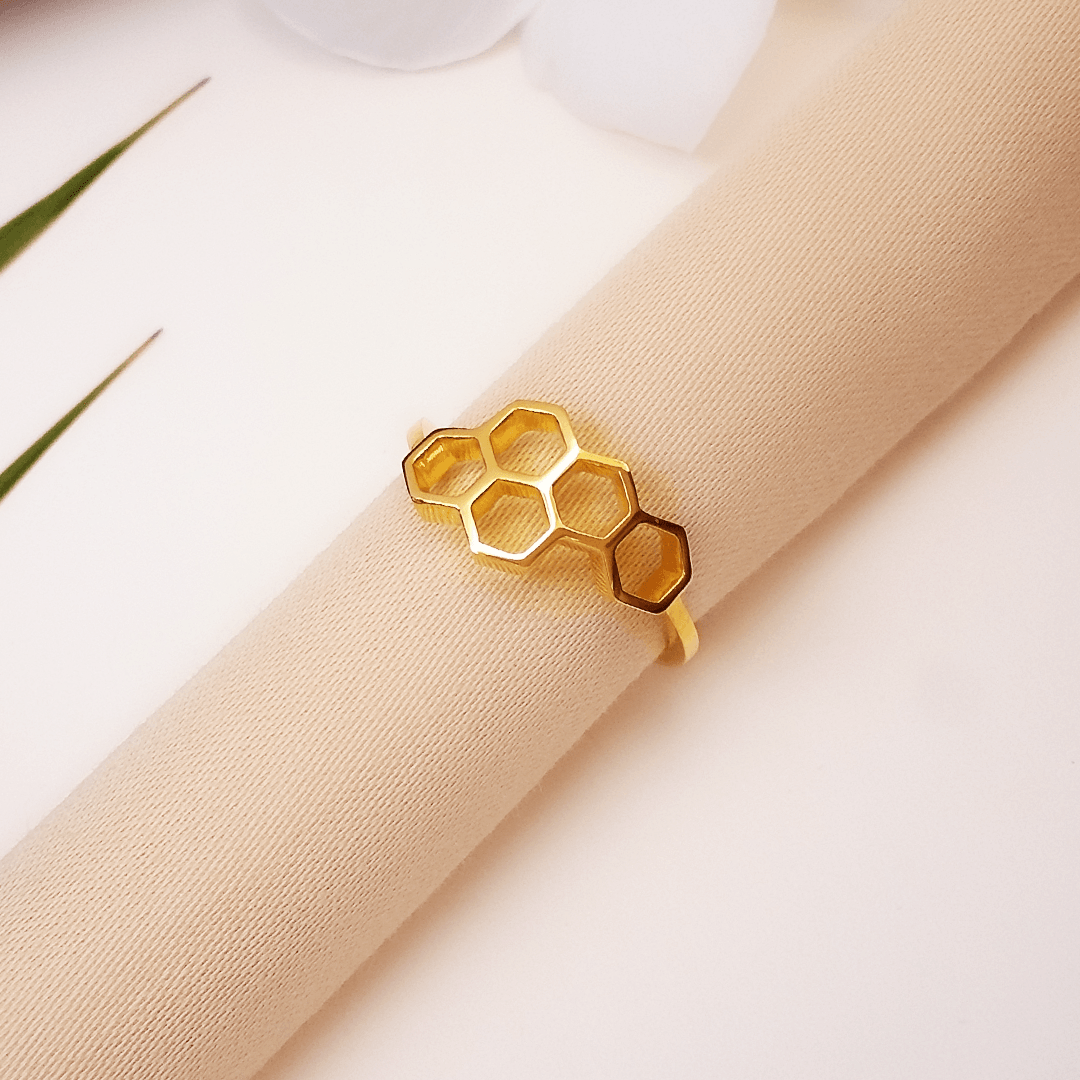 Buy Honey Gold Ring 22 KT yellow gold (2.33 gm). | Online By Giriraj Jewellers