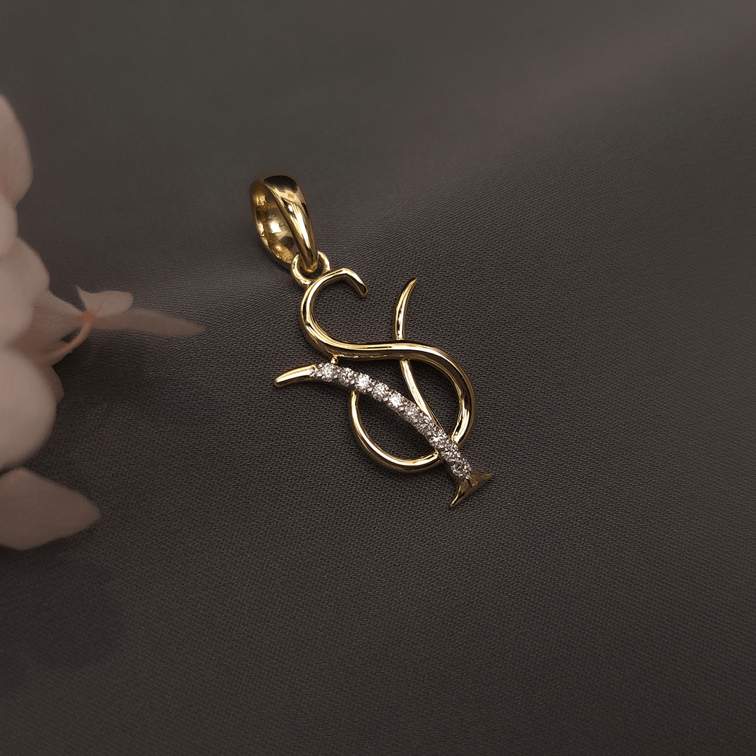 Buy YS Initial Letter Gold Pendant 18 KT yellow gold (2.366 gm). At Best Price In India. Check Pendants New Designs At Giriraj Jewellers. BIS Care, Hallmark, 100% Certified | Trust & Quality of Giriraj Jewellers India | couple name pendant gold | ys letter gold pendant | personalized gold name necklace | pendant gift for wife