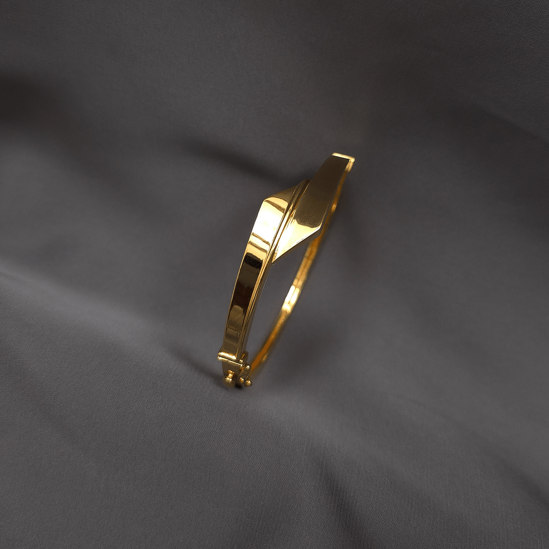 Buy Sleek Strip Gold Bracelets 22 KT yellow gold (14.1 gm). | Online By Giriraj Jewellers