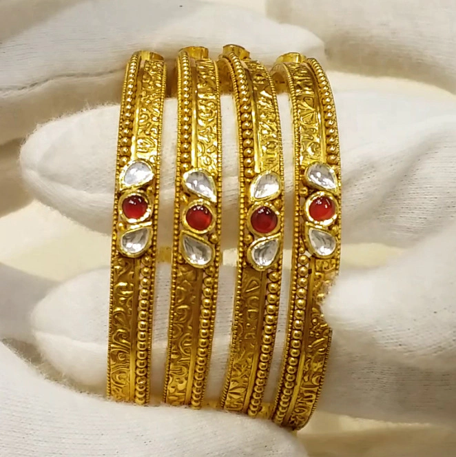 Buy Amaya 22K Gold Bangles 22 KT yellow gold (66.3 gm). | Online By Giriraj Jewellers