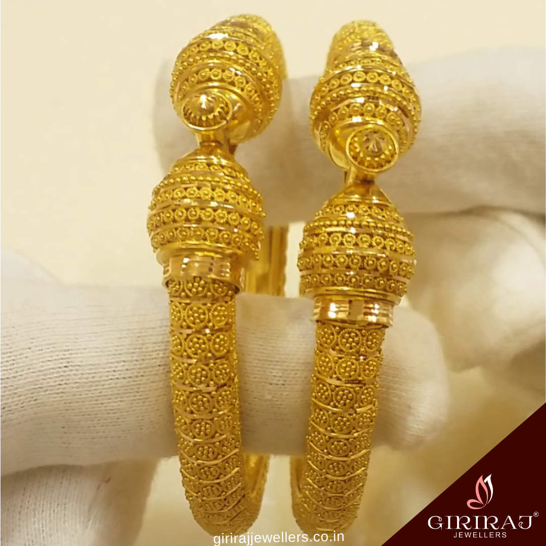 Buy Johar 22KT Gold Kada 22 KT yellow gold (82.5 gm). | Online By Giriraj Jewellers