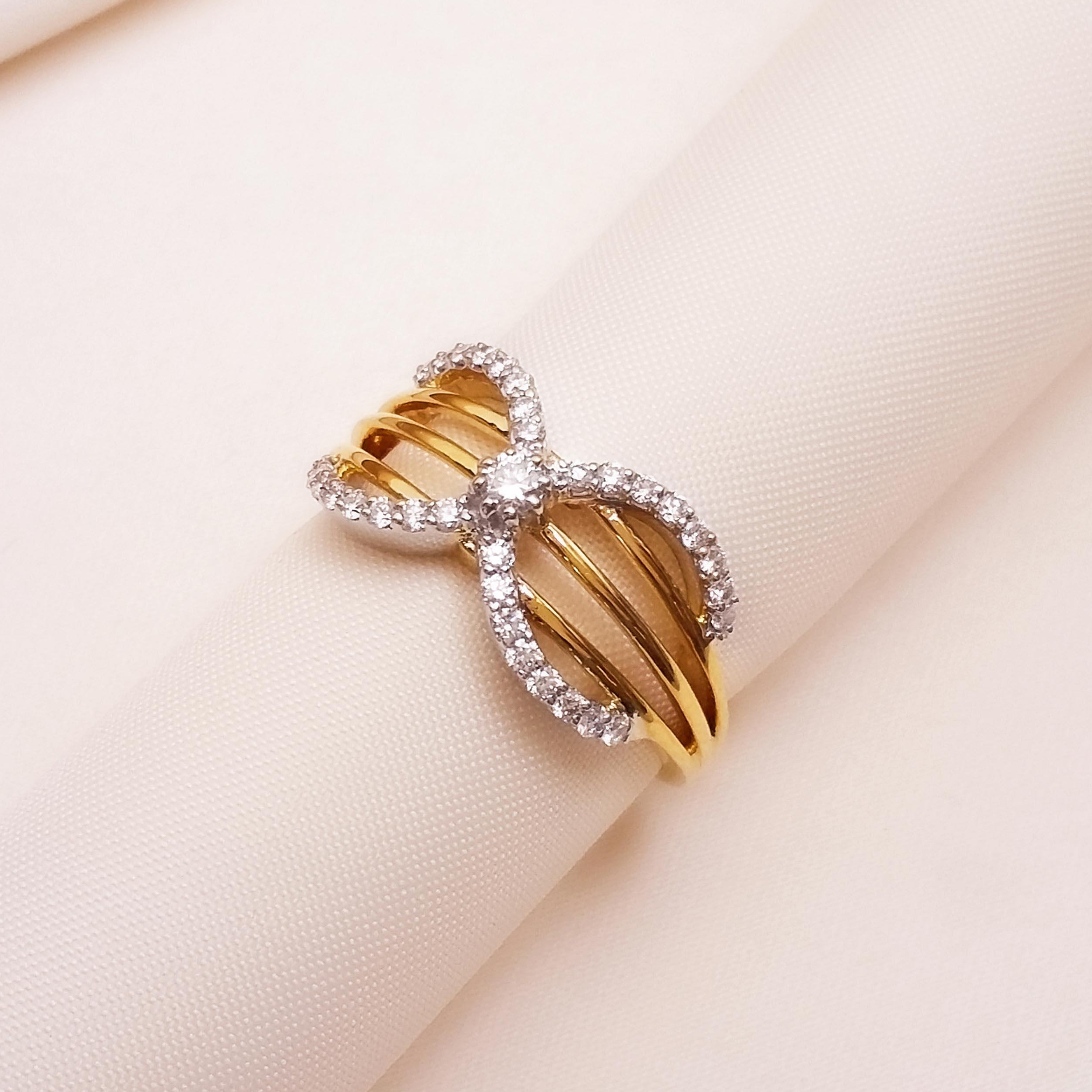 Buy Eternal Love Diamond Ring 18 KT yellow gold (3.34 gm). | Online By Giriraj Jewellers