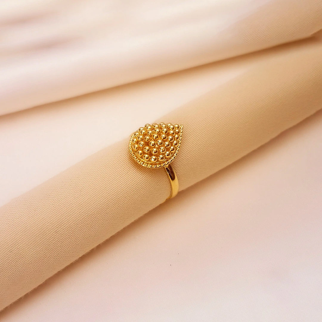 Buy Raindrop Gold Ring 22 KT yellow gold (3.4 gm). | Online By Giriraj Jewellers