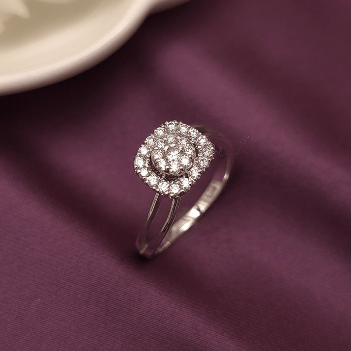 Buy Enchant Rose Gold Diamond Ring 18 KT yellow gold (2.9 gm). | Online By Giriraj Jewellers